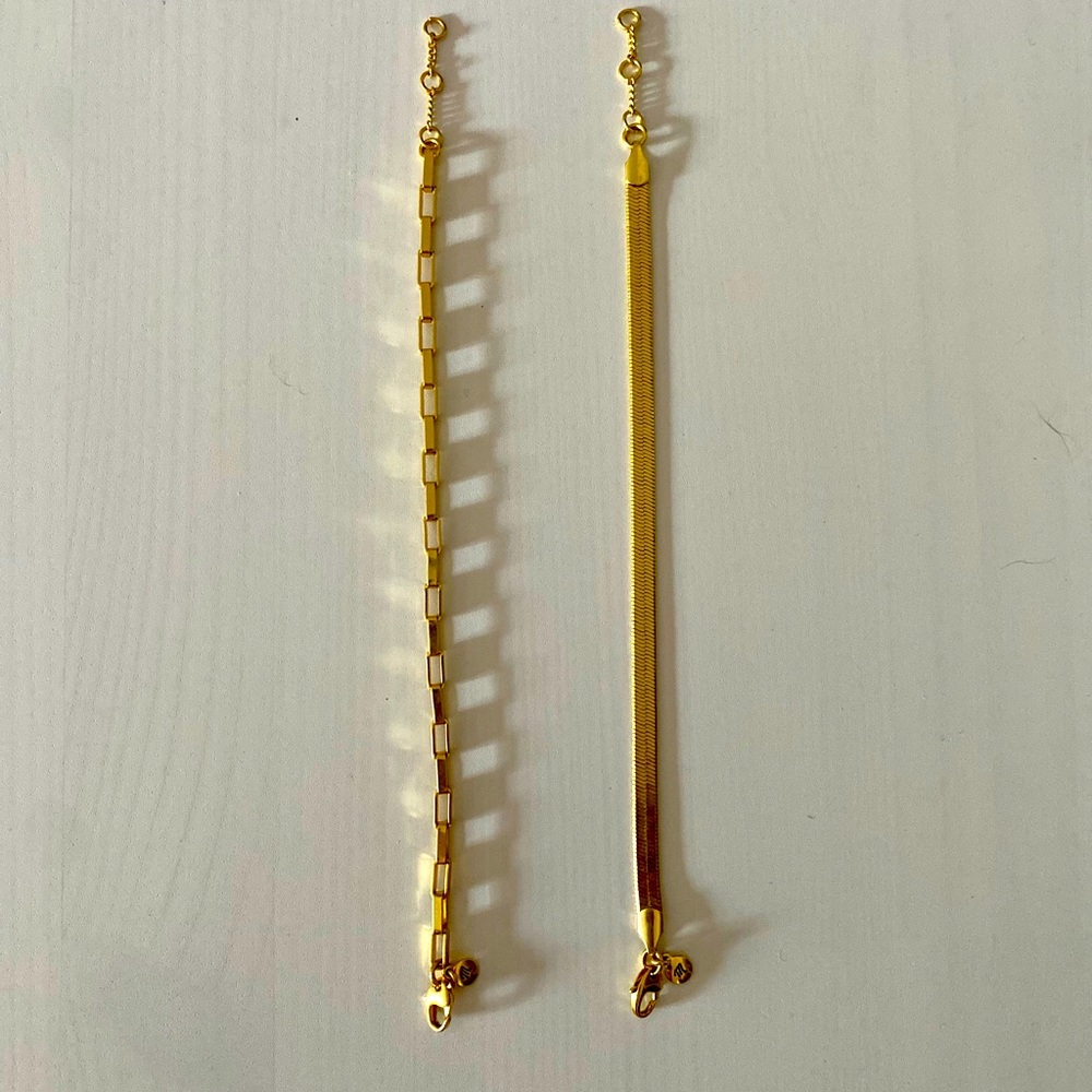 Madewell Two-Pack Chain Bracelet Set
